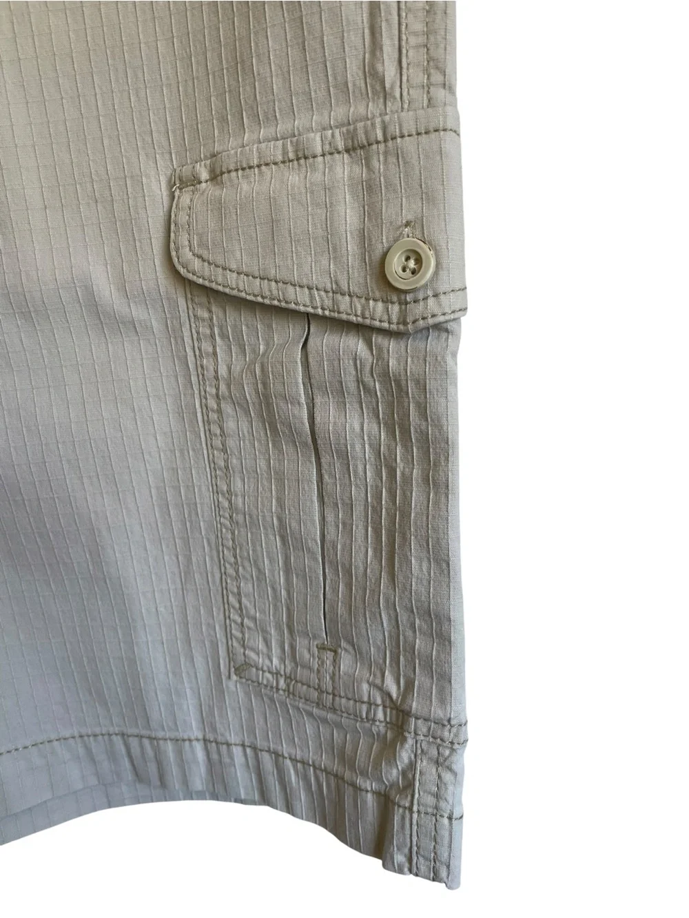 Tommy Bahama Ripstop Light Cargo Shorts Light Gray 10” Inseam